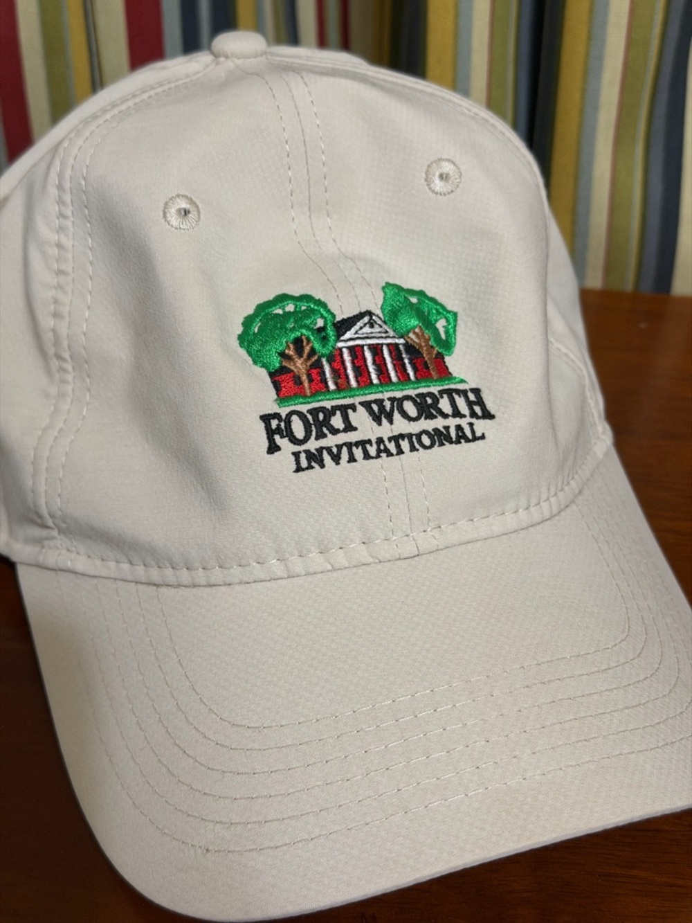 Fort Worth Invitational Colonial Golf Tournament Embroidered White Baseball Cap